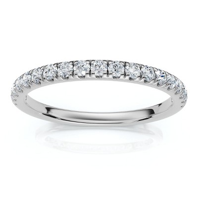 Pompeii3 1/4Ct Pave Diamond Wedding Ring 14k Gold or Platinum Anniversary Band Lab Created