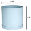 Bloem Mathers Round Resin Planter Pot Indoor and Outdoor Gardening - 2 of 4