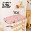KeaBabies 2pk Soothe Changing Pad Covers for Girl, Boy, Organic Soft Cotton Contoured Diaper Changing Table Pad Covers - 4 of 4