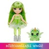 Rainbow High Littles Rainbow Fantasy Fairies + Pet - Emerald Green 5.5" Small Doll & Dragon - 2 of 4