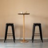 Basicwise 30" Backless Metal Bar Stool – Stackable, Heavy-Duty, Indoor/Outdoor Use for Kitchen, Bar, Patio, Café, Bistro & More - 4 of 4
