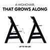 hauck Alpha+ Grow Along Adjustable Wooden Highchair, Beechwood, Black Finish - 2 of 4