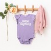 The Juniper Shop Little Darling Flutter Sleeve Bodysuit - 12M - Lavender - 3 of 4