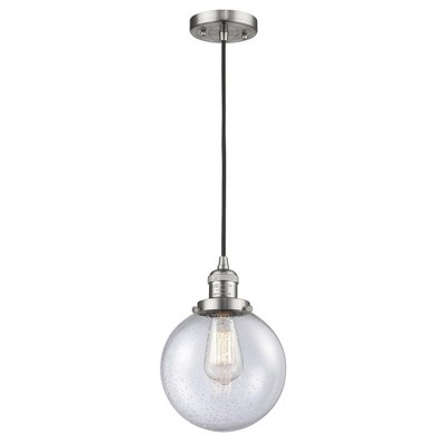 Beacon - 1 Light Cord Hung Mini Pendant In Industrial Style-11.5 Inches Tall and 8 Inches Wide