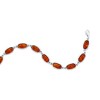 Simona Sterling Silver, Oval Amber Bracelet - Brown - 7+1.5 Inch - 2 of 3