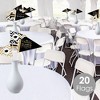 Big Dot of Happiness Tassel Worth The Hassle - Gold - Triangle Graduation Party Photo Props - Pennant Flag Centerpieces - Set of 20 - 3 of 4