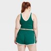 Women's Everyday Soft Light Support Contrast V-Neck Cropped Sports Bra - All In Motion™ - 2 of 2