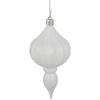 Northlight 8ct White Shatterproof Finial Christmas Ornaments, 4.75" - 3 of 4