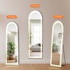 Floor Standing Illuminated Mirror with 3-Color LED Light, Bracket Included - 3 of 4