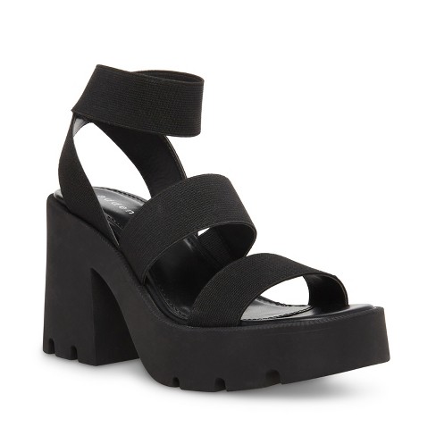 Black platform 2025 sandals target