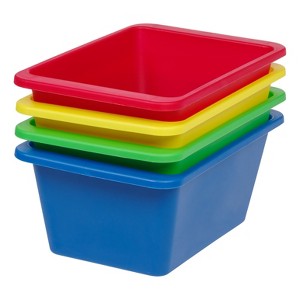 IRIS USA 4Pk Multi-Purpose Plastic Bins - 1 of 4