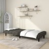 vidaXL 2-Seater Sofa Bed Dark Gray Velvet - 3 of 4