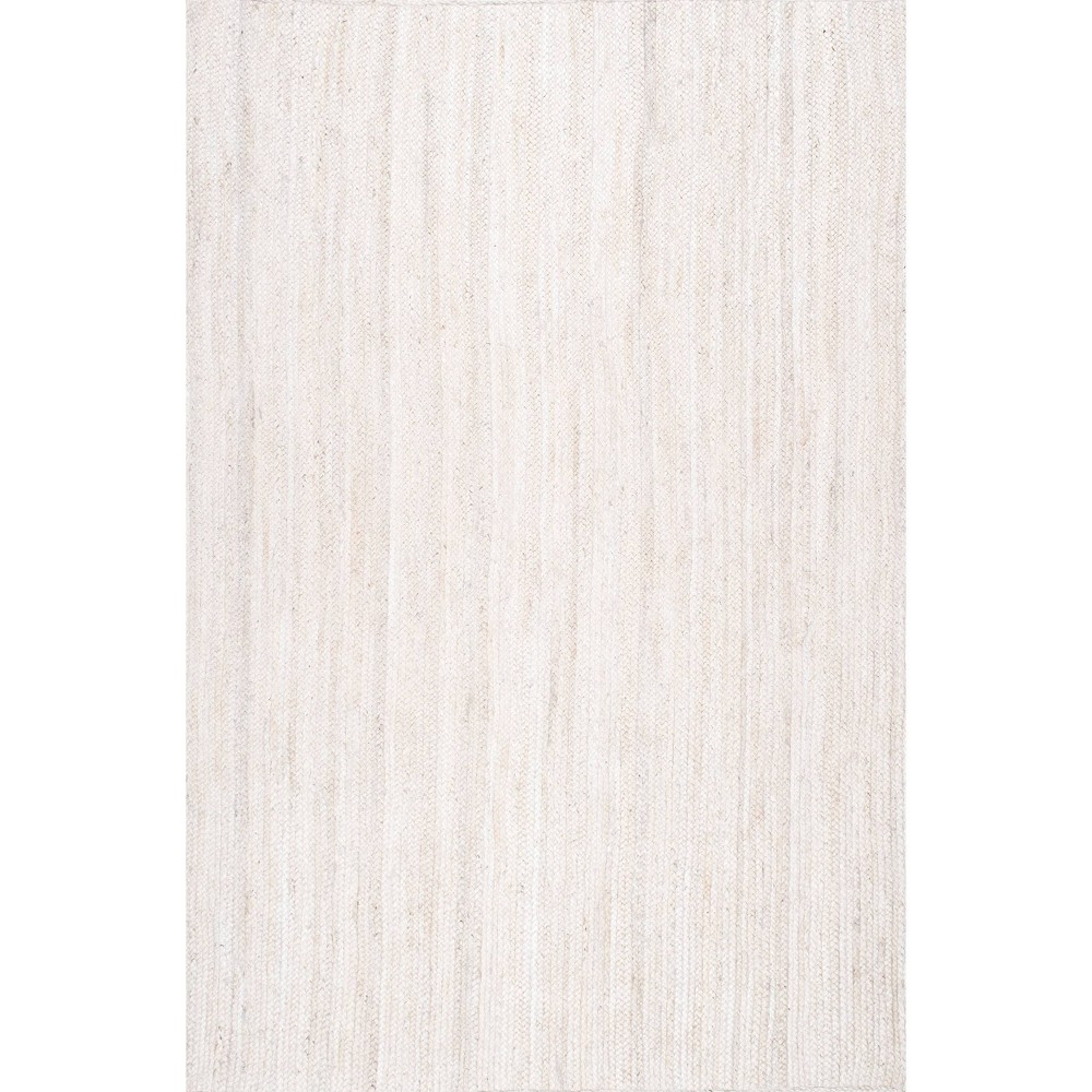 Photos - Area Rug 3'x5' Hand Woven Rigo Jute  Off White - nuLOOM