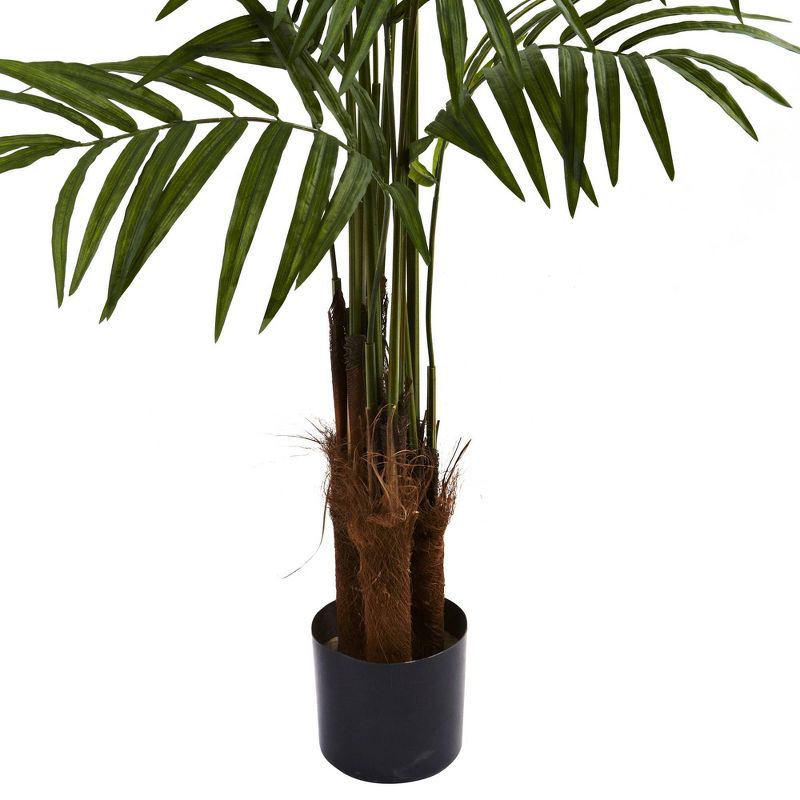 60&#34; Artificial Big Palm Tree in Pot Black - Nearly Natural, 4 of 5