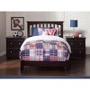 AFI Furnishings Mission Twin Extra Long Platform Bed with Open Footboard and Turbo Charger in Espresso - 2 of 4