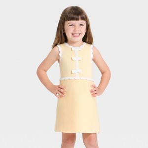 Toddler Girls' Audrey Camille Sweater Dress - Yellow 18M : Target
