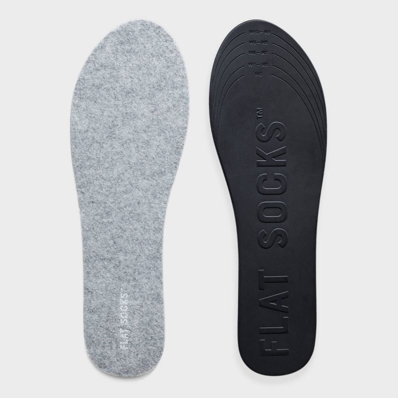 FLAT SOCKS No Show Cushioned Socks - Gray, 3 of 8