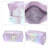 Unique Bargains Women's Durable Letter K Cosmetic Bag Purple 1 Pc - 3 of 3