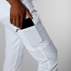 Members Only Women’s Scrub Jogger Cargo Pant with Open Bottom Leg (Printed Waist Pocket Bags) - 3 of 4