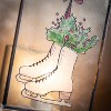 Sullivans Ice Skates Glass Nightlight  Multicolor 6.25"H - 2 of 3