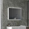 Resenkos Bathroom Mirror Cabinet with Light, Bathroom Storage Cupboard with USB Charge, Adjustable Shelf, White - 3 of 4