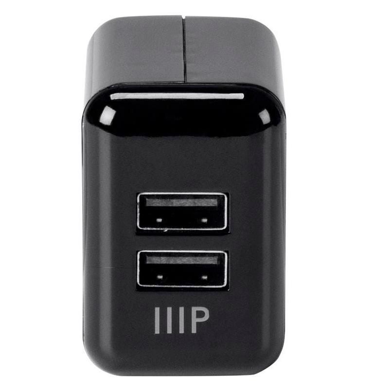 Monoprice USB Wall Charger - Black For Apple and Android, | 2-Port,  4.2A, 3 of 6