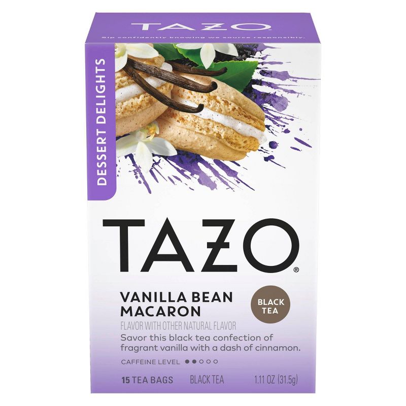 Tazo Vanilla Bean Macaron Dessert Delights Tea Bags - 15ct, 4 of 6