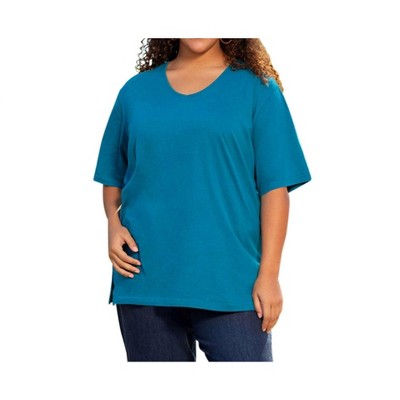 Women's Cotton Short Sleeve Tee - Plus - On The Plus Side