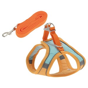 Unique Bargains Adjustable Cat Harness with 4.92ft Lead for Cats with Reflective Strip - 1 of 4
