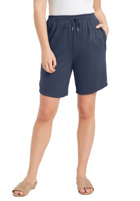 June + Vie by Roaman's Women's Plus Size French Terry Shorts