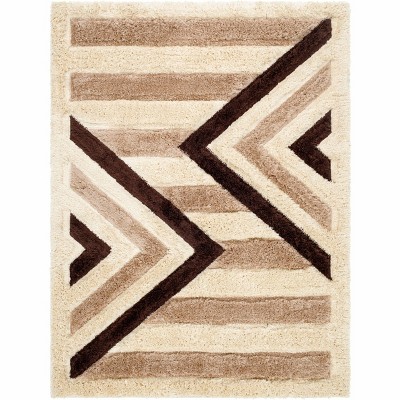 Hauteloom Abeje Chocolate Brown Area Rug