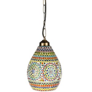 Livabliss Santillian 12"H x 9"W x 9"D Global Black Ceiling Lights - 1 of 4