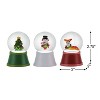 Mr. Christmas Set of 3 Mini Lit Snow Globes - 3 of 4