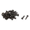 Unique Bargains Home Bathroom Handbag Umbrella Metal Wall Mount Hooks Black 19 Pcs - 2 of 4