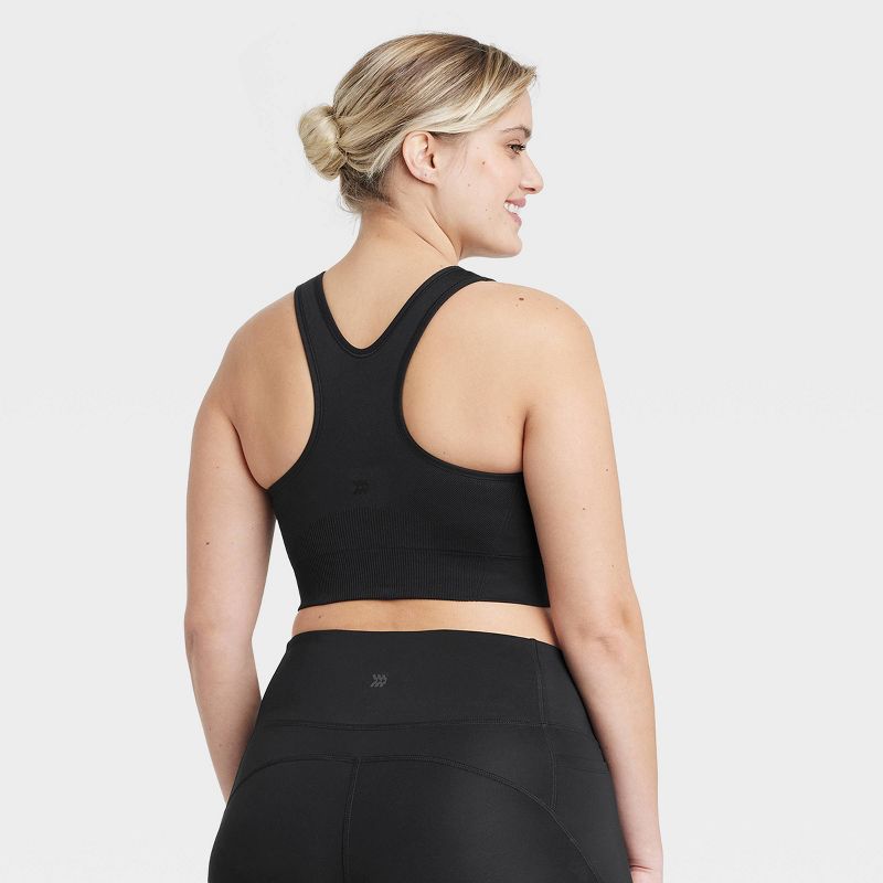 Women's Seamless Medium Support Racerback Sports Bra - All In Motion™, 5 of 8
