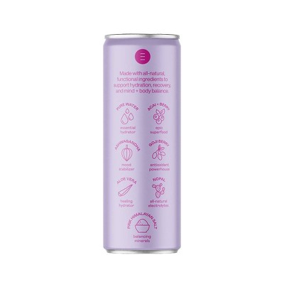 LEVL Functional Hydration Drink with All-Natural Electrolytes + Adaptogens Acai + Berry - 12oz