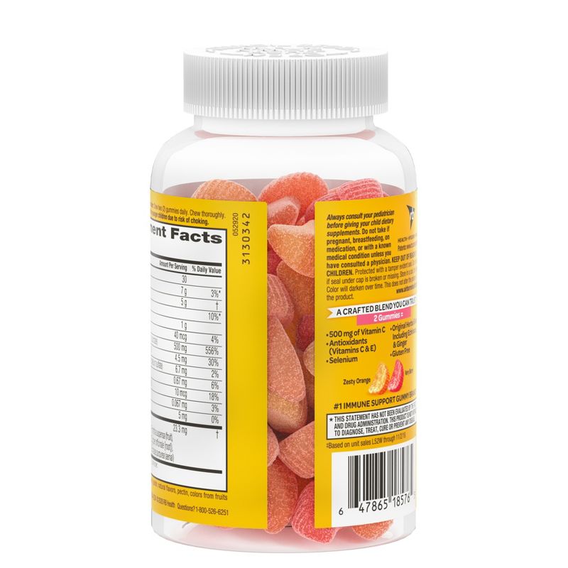 Airborne Kids Immune Support Gummies with Vitamin C &#38; Zinc - Assorted Fruit - 42ct, 3 of 11