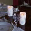 Lumabase 2ct Battery Operated Wax LED Candles Snowflake - 2 of 2