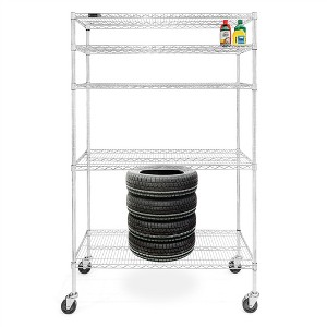 Shelving.com 5-Tier Garage Tire Storage - 21"d x 48"w x 76"h - 1 of 2