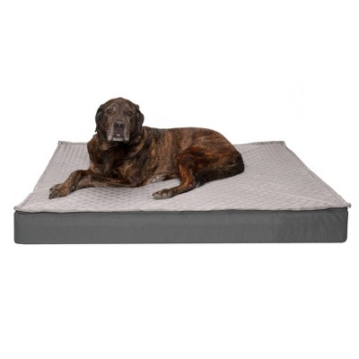 FurHaven Quilt Top Convertible Indoor-Outdoor DLX Memory Foam Dog Bed Mat