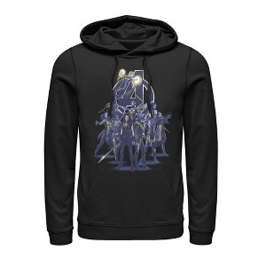 Men's Marvel Avengers: Endgame Heroine Collage Pull Over Hoodie - 1 of 3