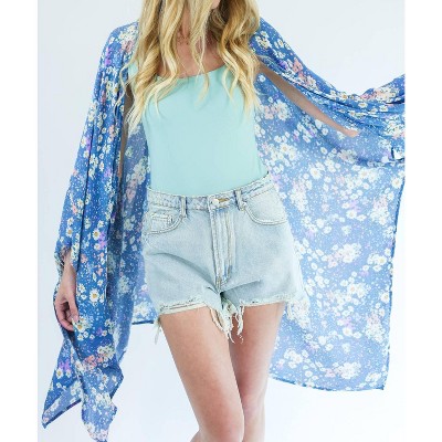 Women's Morning Stroll Floral Duster - entro OS