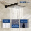 CASAINC 3-Spray Pattern 12 Inches Ceiling Mount Shower System / Set Shower Head and Functional Handheld (Valve Included) - 4 of 4