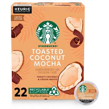 Starbucks Keurig Toasted Coconut Mocha Coffee Pods - 22 K-Cups