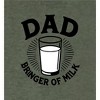 Dad Bringer Of Milk Adult Crew Neck Short Sleeve Tee - 2 of 3