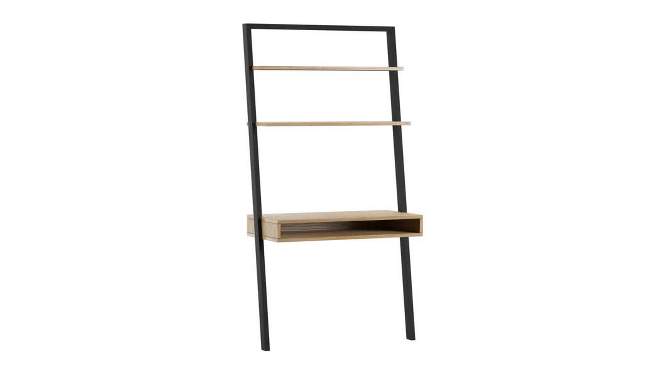 38" Phyliss White Metal Leaning Desk and Ladder Shelves - Inspire Q, 2 of 17, play video