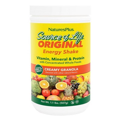 Source Of Life Energy Shake Natural Creamy Granola by Nature's Plus  -  2.2 lbs Powder