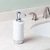 iDesign Soap Dispenser for Bathroom or Vanity - White - 4 of 4