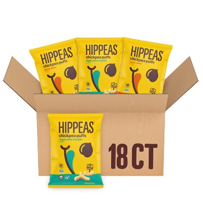 Hippeas Chickpea Puffs, variety pack, 0.8 Ounce (Pack of 18)