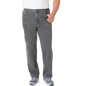 Liberty Blues by KingSize Men's Big & Tall Straight-Fit Stretch 5-Pocket Jeans - 1 of 4